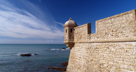 &copy; iStock - The historic city walls of Cadiz.