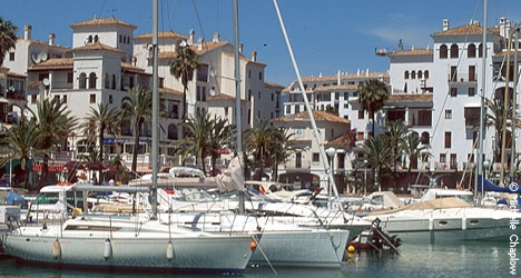 The beautiful port of La Duquesa. &copy; Michelle Chaplow
