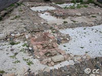 The surrounds to the tower