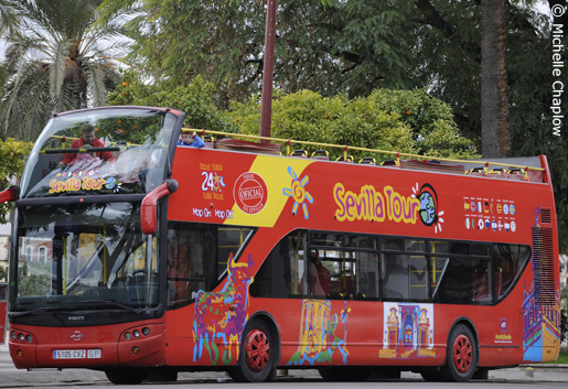&copy; Michelle Chaplow The tourist buses are an excellent way to orientate yourself around Seville