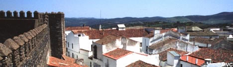 Cumbres Mayores in the province of Huelva boasts an enormous castle