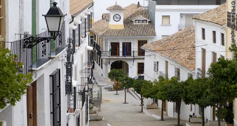 Traditional streets in Carcabuey. &copy; Michelle Chaplow
