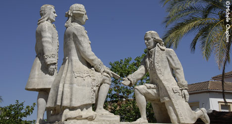 King Carlos III, Don Pablo de Ol&Atilde;&iexcl;vide and the count of Campomares. &copy; Michelle Chaplow