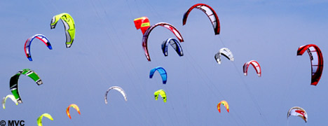 The beaches of Tarifa are ideal for kite surfing