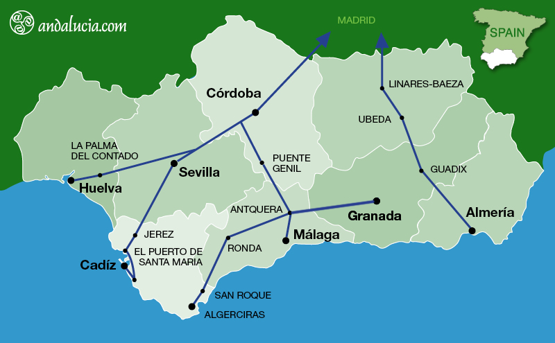 ALVIA, ALTARIA,TALGO, AV CITY - Fast Long Distant Train Routes ©