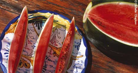 In Andalcuia there is an abundance of fresh fruit and vegetables.