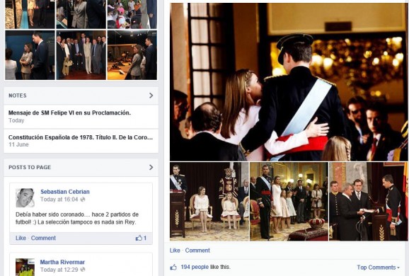 Some pictures of today's ceremonial events from King Felipe VI's Facebook page.