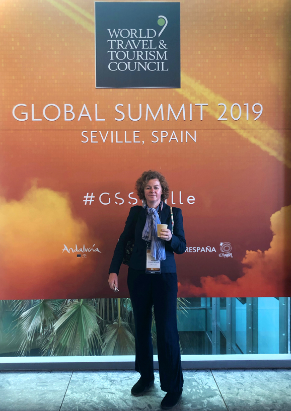 Fiona Watson Flores reporting on the WTTC Global Summit Spain 2019 in Seville.