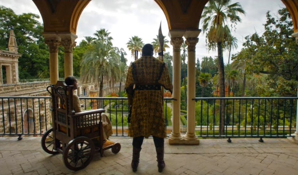 The Alcazar as seen in Game of Thrones - the palace of Prince Doran, ruler of the Kingdom of Dorne.