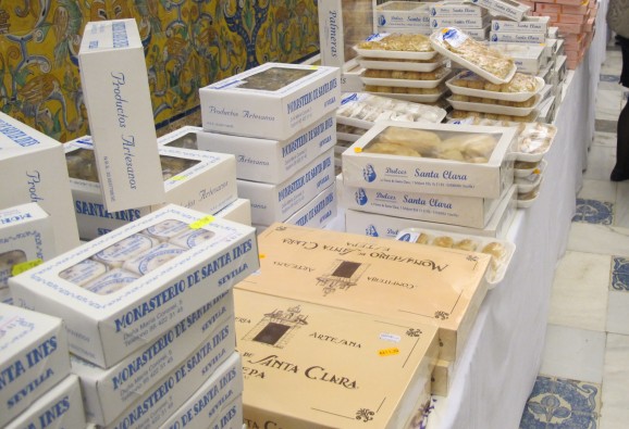 Convent pastries at a Christmas sale.