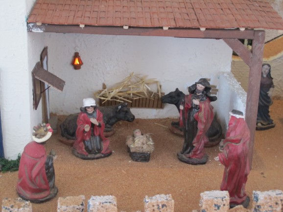 Holy family in nativity scene, found across Spain in homes, schools and offices.