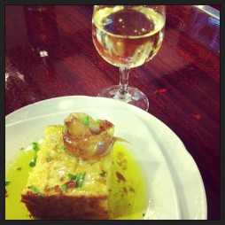 Tortilla al whisky with a glass of fino - the perfect match.