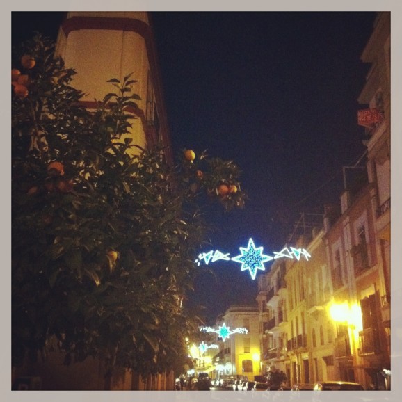 Orange and lights - Christmas in Seville