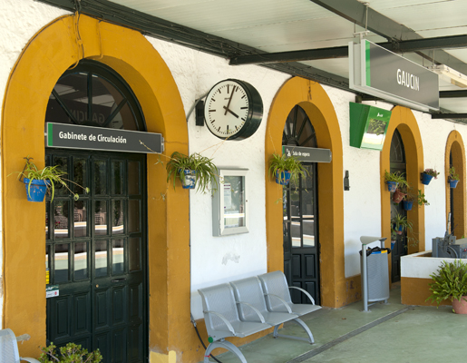 Next stop Gaucin - the station is some way below the famous hilltop town, in El Colmenar.