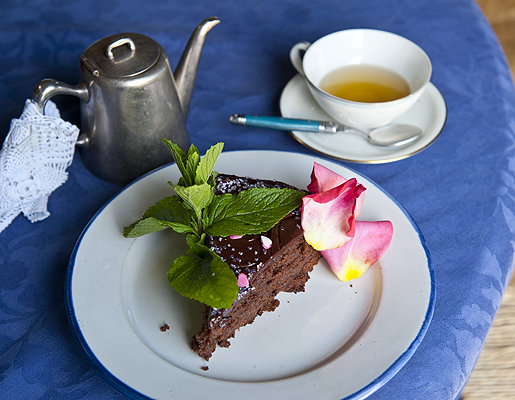 Home made chocolate cake at Caserio Ananda - utterly delicious!