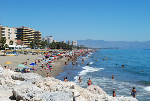 Playa de Bajondillo, Torremolinos. Photo by Michelle Chaplow The portada (gateway) of the Feria