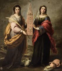  Santas Justa and Rufina (with the Giralda) by Esteban Murillo.