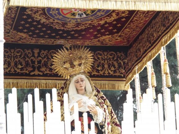 A Virgin paso from Semana Santa in Seville.