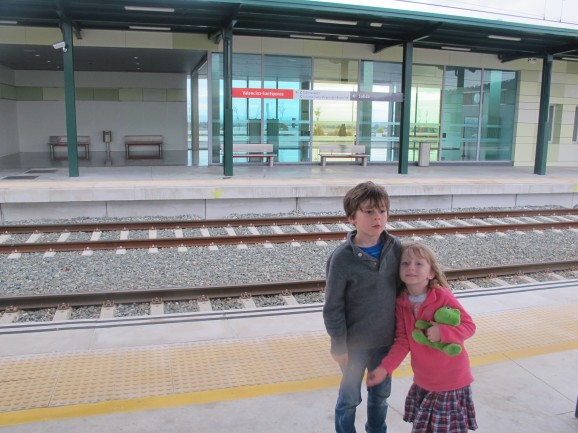 Starting the journey at our local Cercanias train station - the first time we've ever used it.