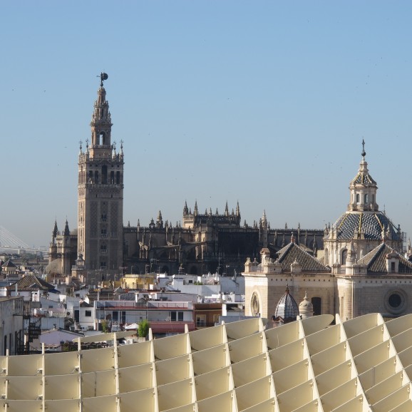 Cathedral view from walkway