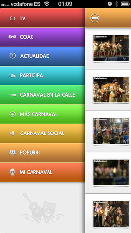 Actuación en el Carnaval de Cádiz