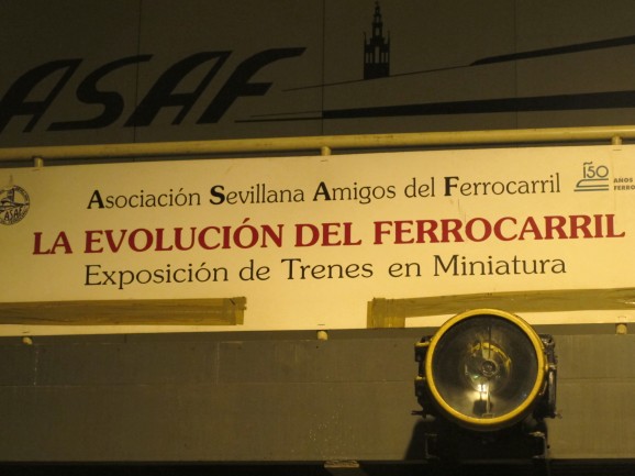 Location of the model railway - ASAF (Seville Association of Railway Friends), at Santa Justa station.