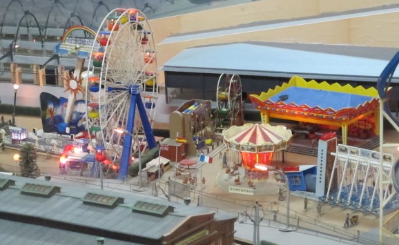 Fairground, which lights up