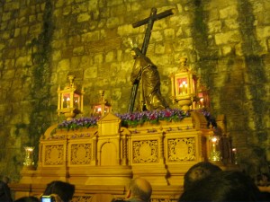 Paso de Cristo de la Corona, by the Alcazar in Sevilla, Viernes de Dolores. Paso de Cristo de la Corona, by the Alcazar in Sevilla, Viernes de Dolores.