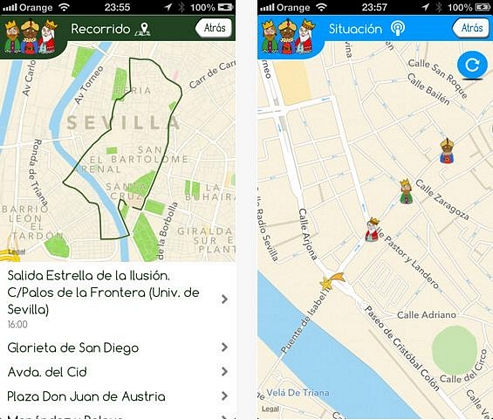Mapa de la Cabalgata Mapa de la Cabalgata