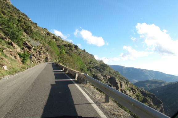 
Typical Alpujarras mountain road, with stunning scenery. One of southern Spain's best drives!
