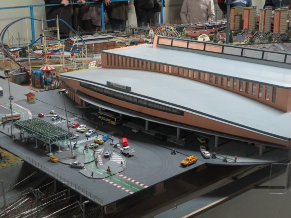 Amazing scale model of Santa Justa station.