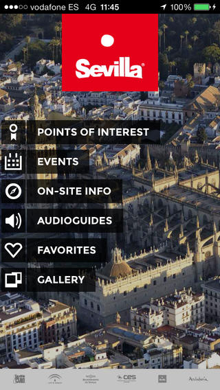 Contents list for the new Seville app.