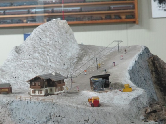 ... and its ski station, complete with lift.