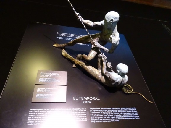 Moving, visceral culptures show the emotional and physical hardships suffered by the men on board.