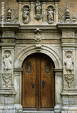 Entrance to the Royal chapel