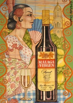 Malaga wine is comparable to sweet port.