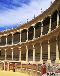 Hemingway spent much time in Ronda's
	famed bullring