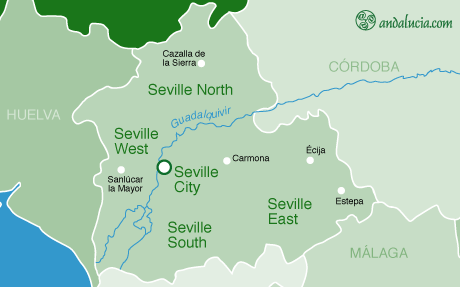 Sevilla Province Map