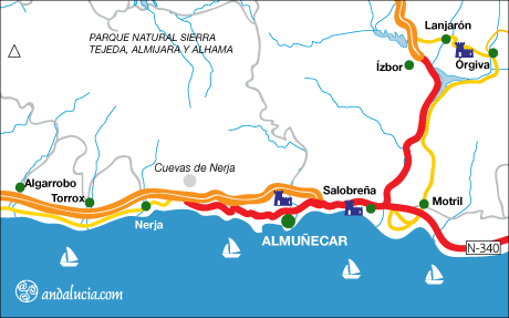 Almuñecar map