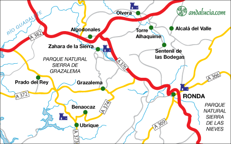 Grazalema maps