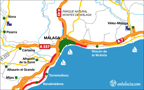 Malaga map