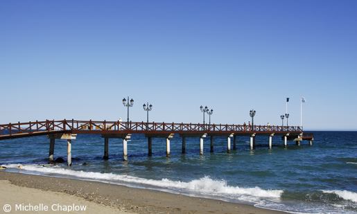 © Michelle Chaplow Playa Nagueles is popular with the the rich and famous who come to Marbella.