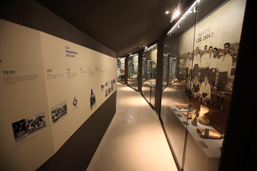Travel back in time through the history of Malaga Club de Futbol at the museum. © Museo de Malaga CF