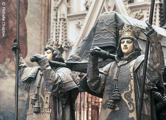 The Tomb of Christopher Columbus in Seville Cathedral © Michelle Chaplow .