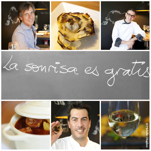 The smiling team at Ajo Negro Restaurant, Jerez de La Frontera. © Michelle Chaplow