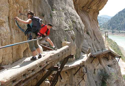 El Caminito del Rey - Old Path - Photo Credit Diputacion de Malaga. El Caminito del Rey - Old Path - Photo Credit Diputacion de Malaga.