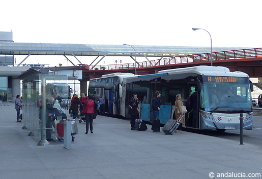 Buses from Malaga Airport. © andalucia.com