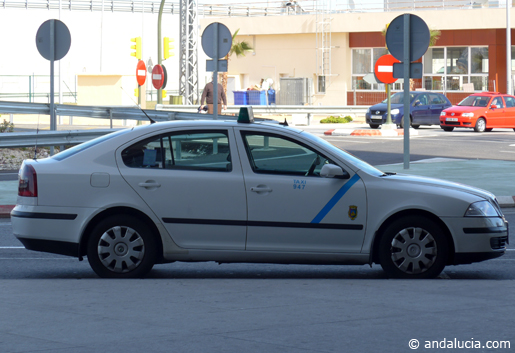 Taxi at Malaga Airport. © andalucia.com Taxi at Malaga Airport. © andalucia.com.