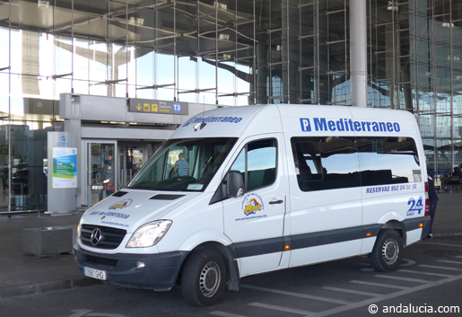 Shuttle bus at Malaga Airport. © andalucia.com