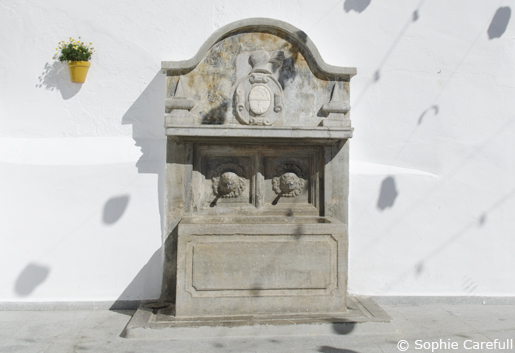 Palsonada fountain in Plaza de la Virgin Dolores. © Sophie Carefull  
